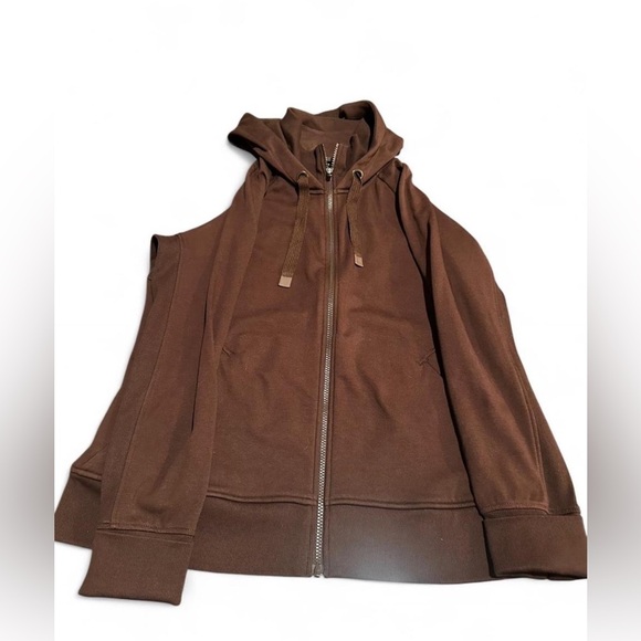 Athleta Triumph Brown Full-Zip Hoodie - Picture 6 of 6